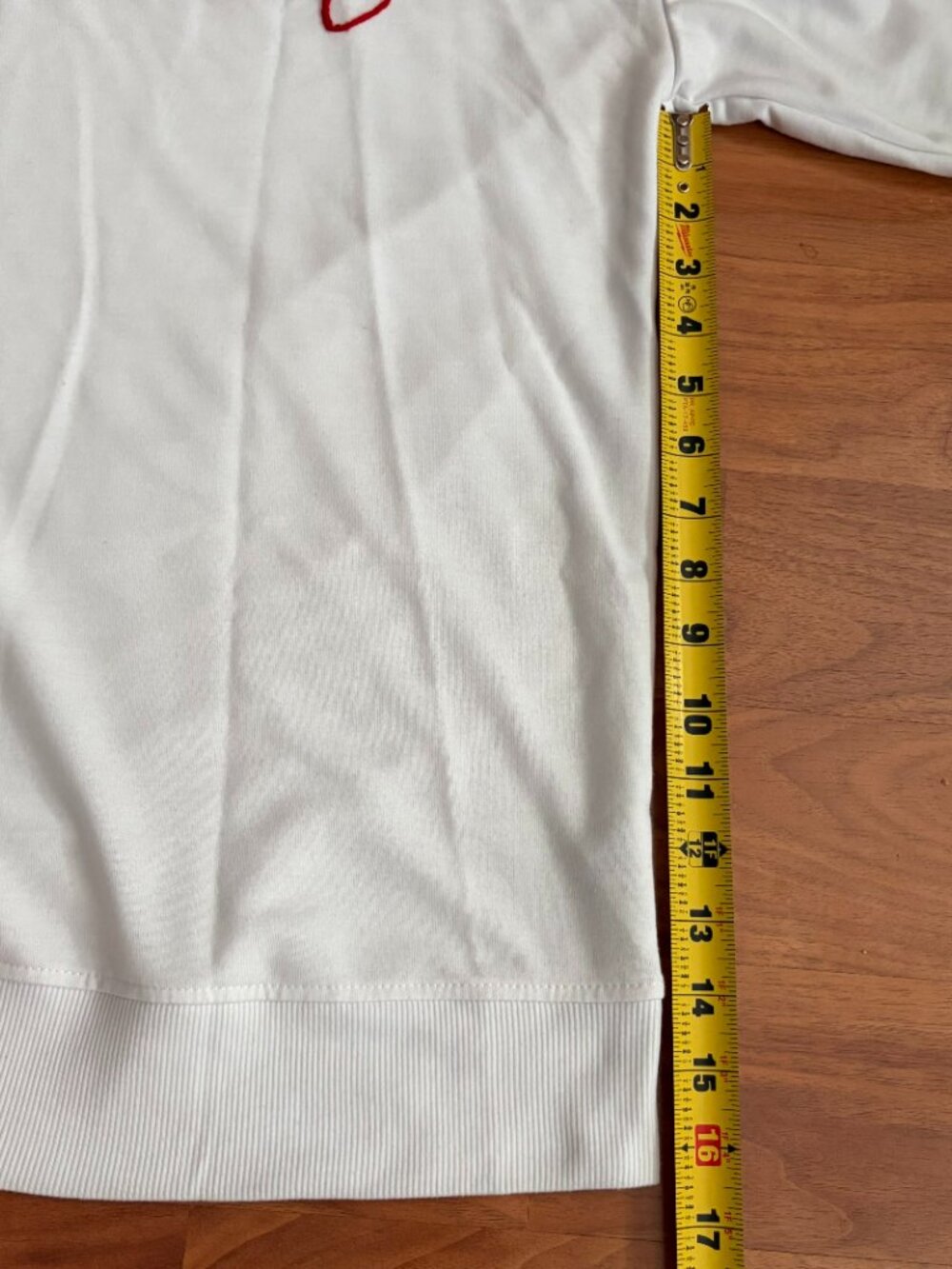 Workshop Republic Amour embroidered white sweatshirt size S - Picture 4 of 8